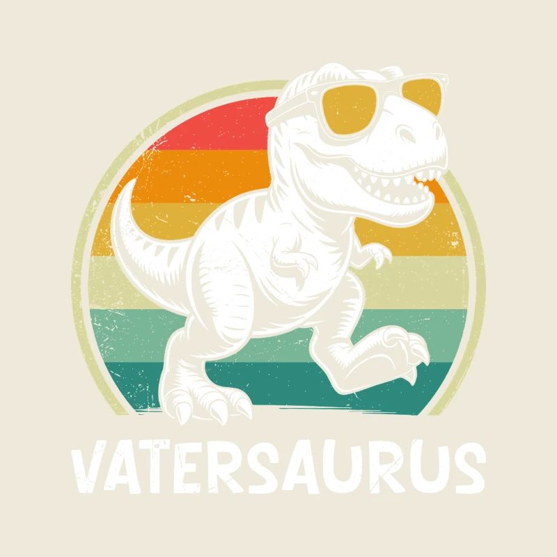 Papa chauve VATERSAURUS Rétro Drôle