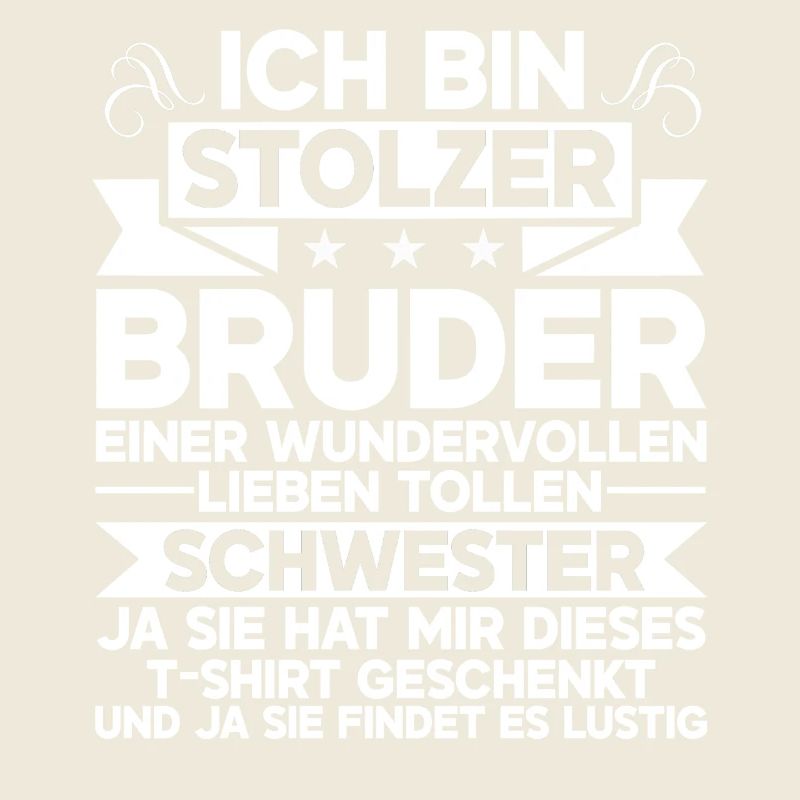 Stolzer Bruder Einer Wundervollen Schwester