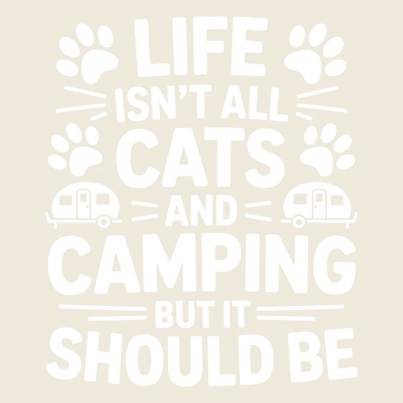 Camping Dire Chats Drôle Camping Cadeau