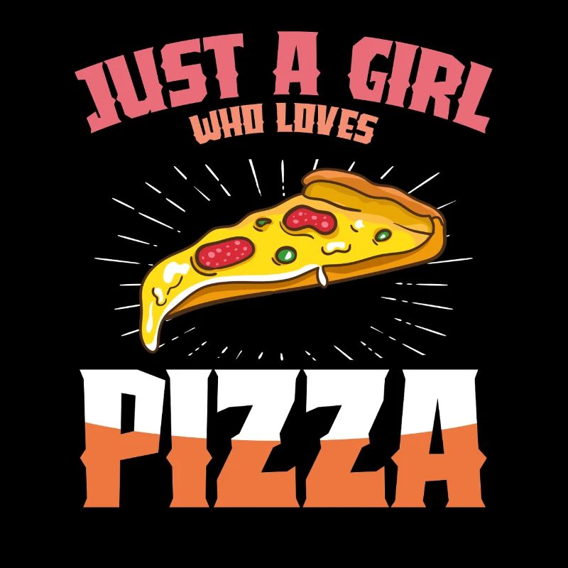 Pizza Liebe Mädchen Design
