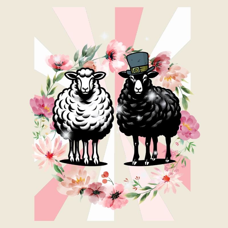 Retro Spring Sheep Easter Kids