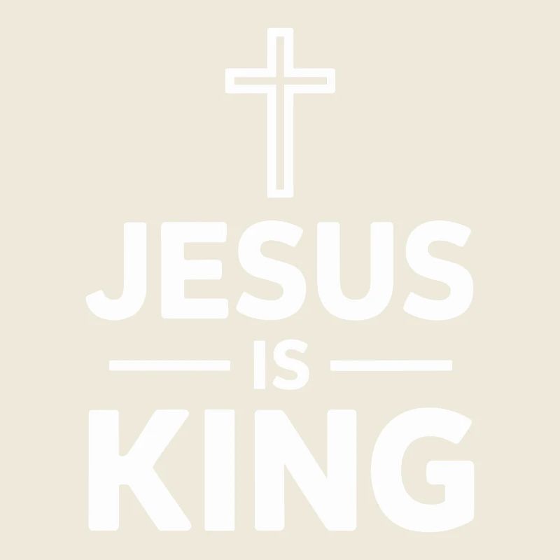 Jésus est roi Croix chrétienne Foi