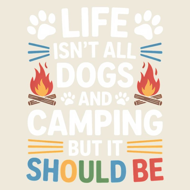 Camping Spruch Hunde Lustiges Zelten Geschenk