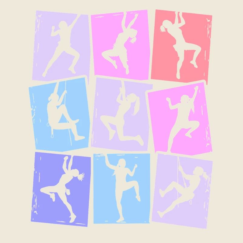 Klettern Berge Kletterer Bouldern Damen Mädchen