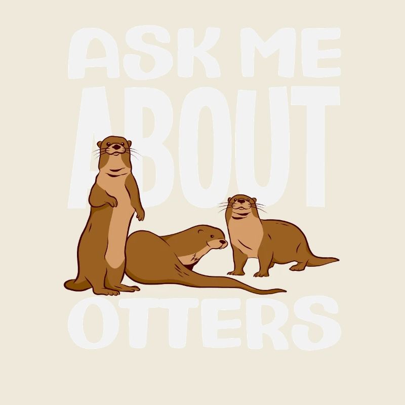 Frag Mich Über Otter Seeotter Cartoon