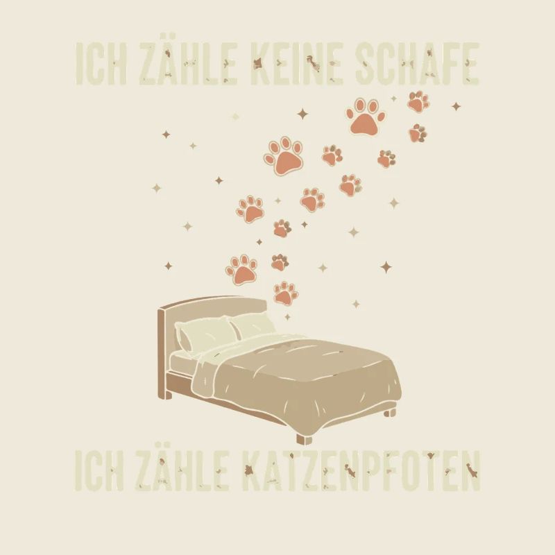 I Count Cat Paws Bed Decor