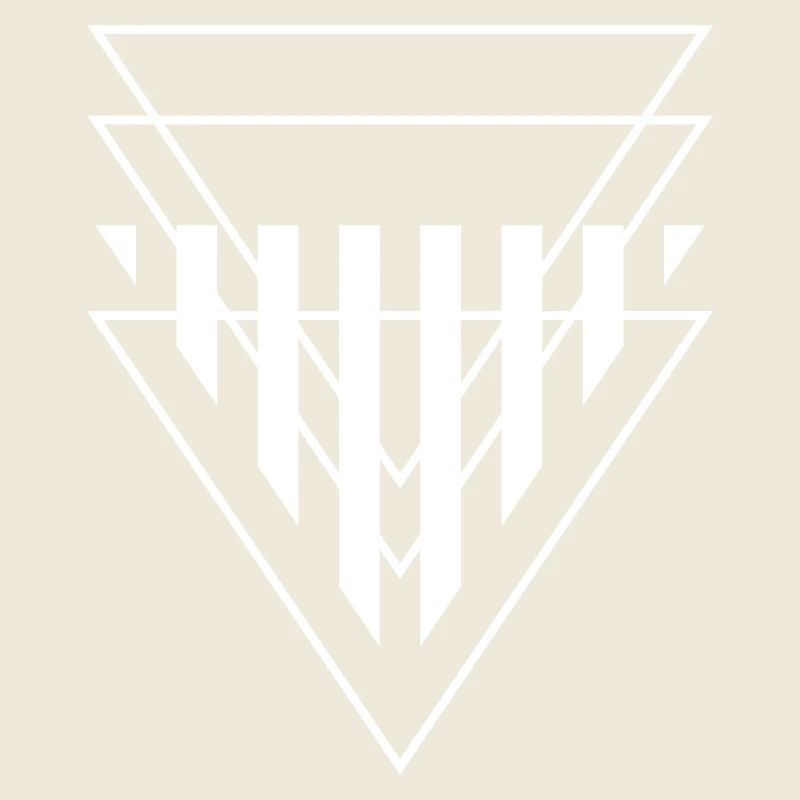 Triangular Crest Geometric Print