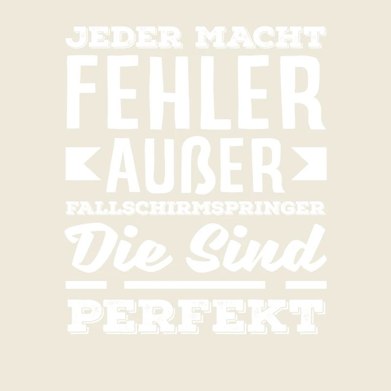 Lustiger Fallschirmspringer Adrenalinjunkie Fehler