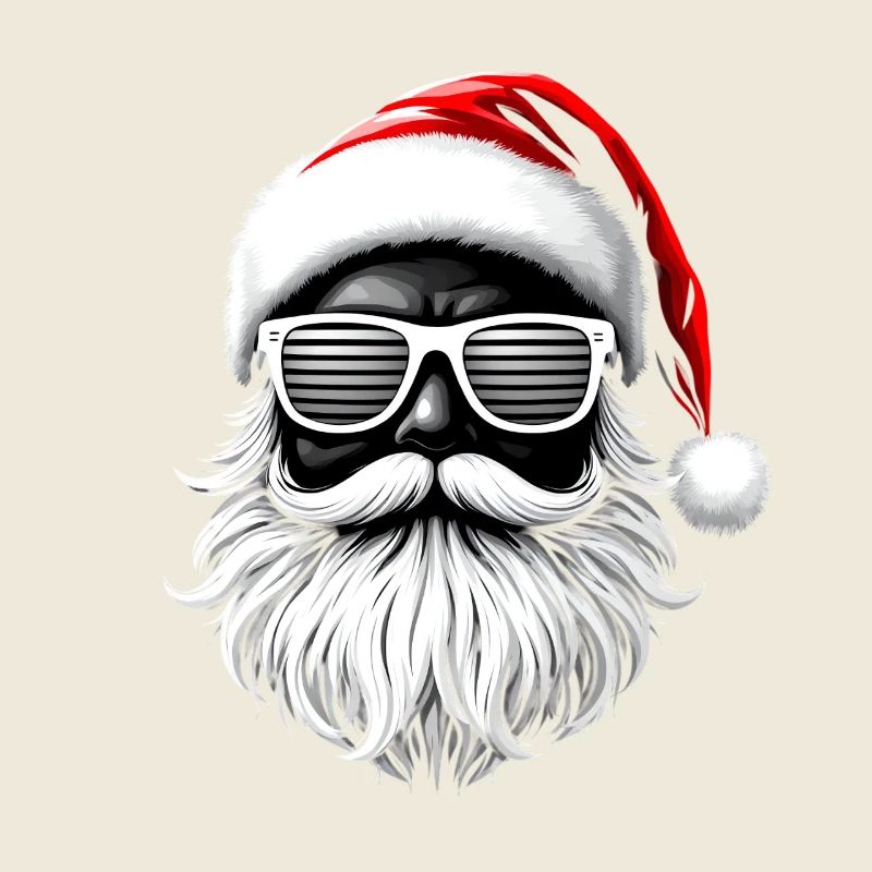 Weihnachtsmann Mit Sonnenbrille Cool Und Stylisch