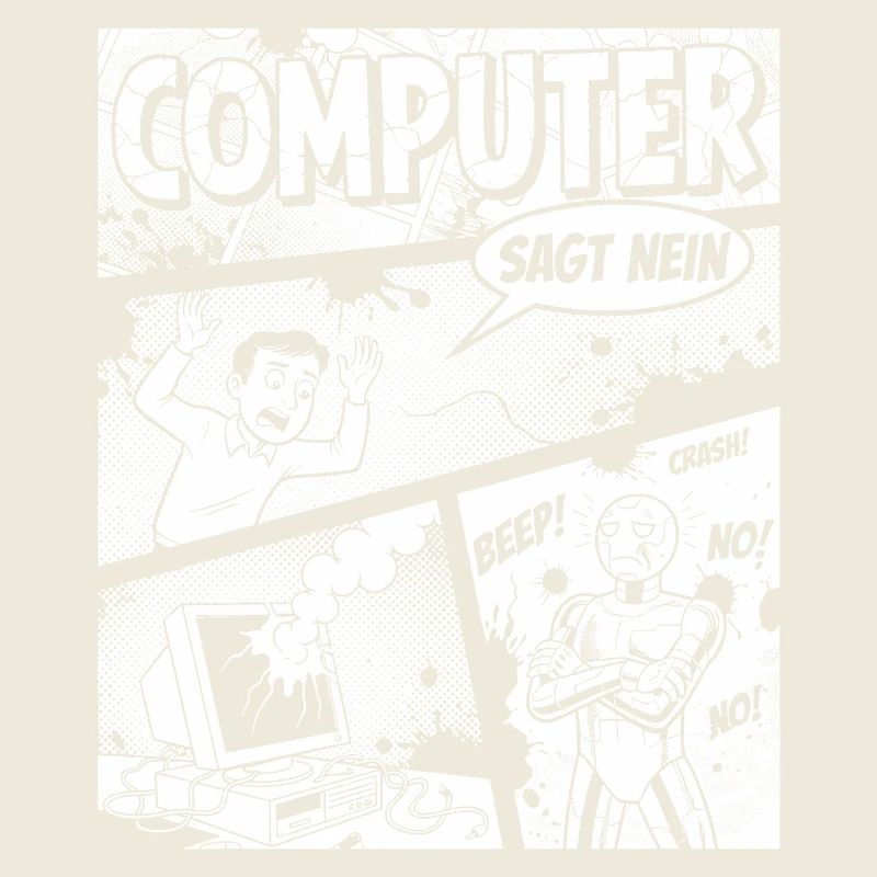 Retro Computer Comic Says No
