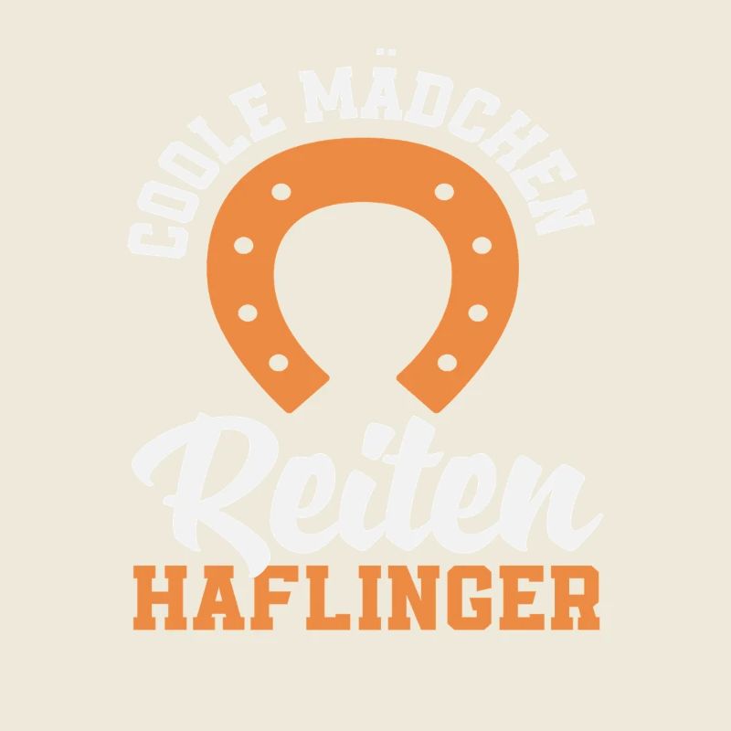 Coole Mädchen Reiten Haflinger Pony Pferd