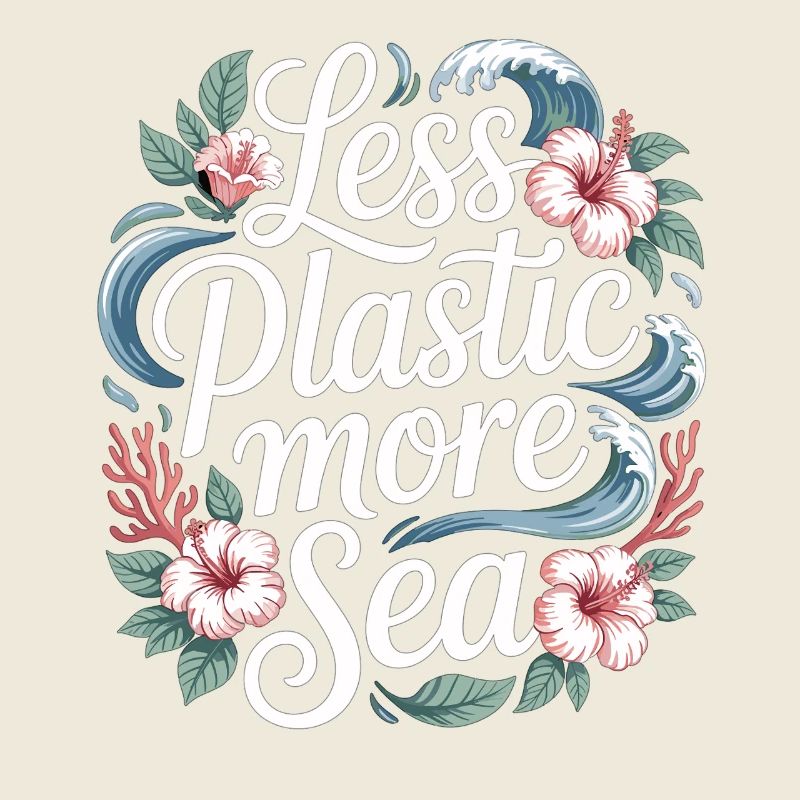 Moins de plastique, plus de mer – Design environnemental, Fleurs