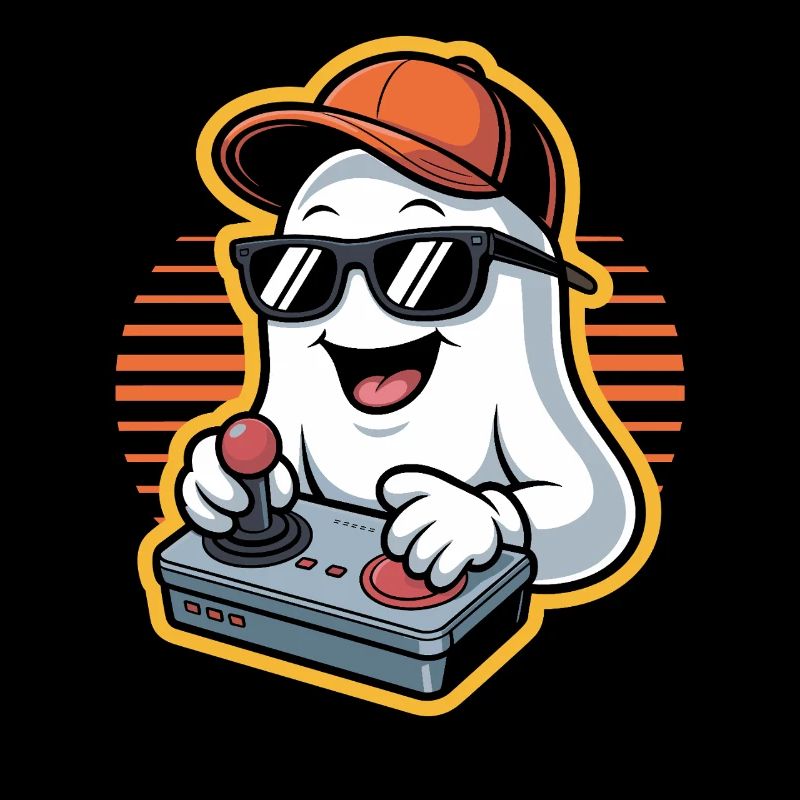 Retro Gamer Halloween Ghost