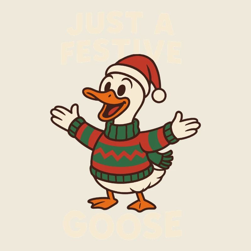 Nur eine festliche Weihnachtsgans