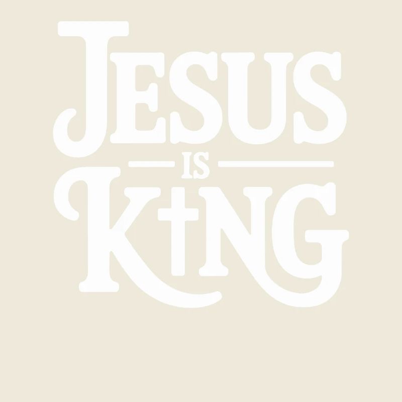 Jésus est roi Croix chrétienne Foi
