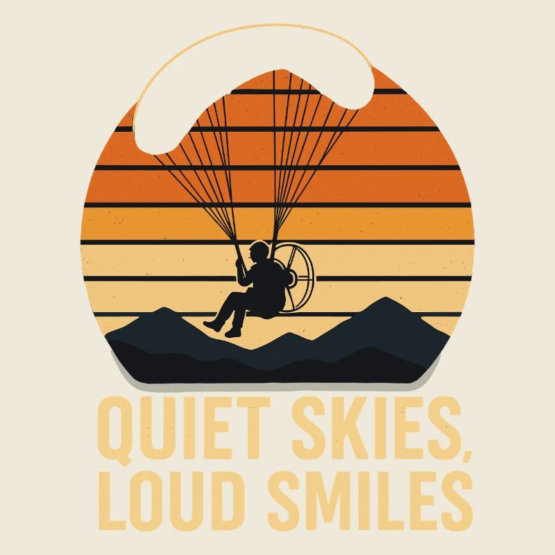 Ruhige Himmel, Laute Lächeln Paragliding