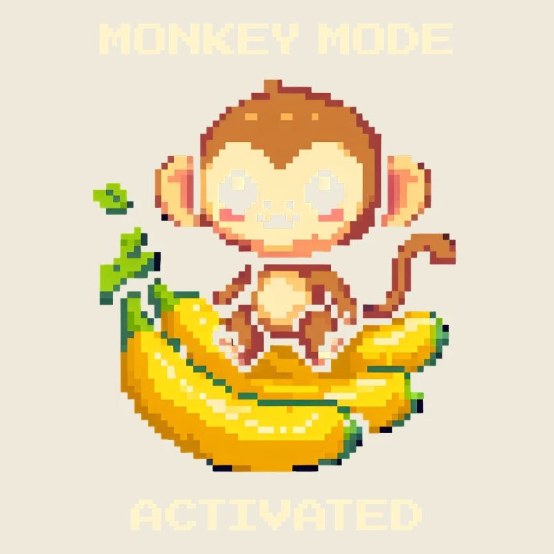 Monkey Mode aktiviert | Affe, Banane, Cute