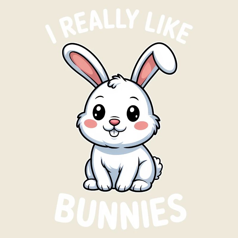 Bunny Saying Rabbit Funny Bunny Gift