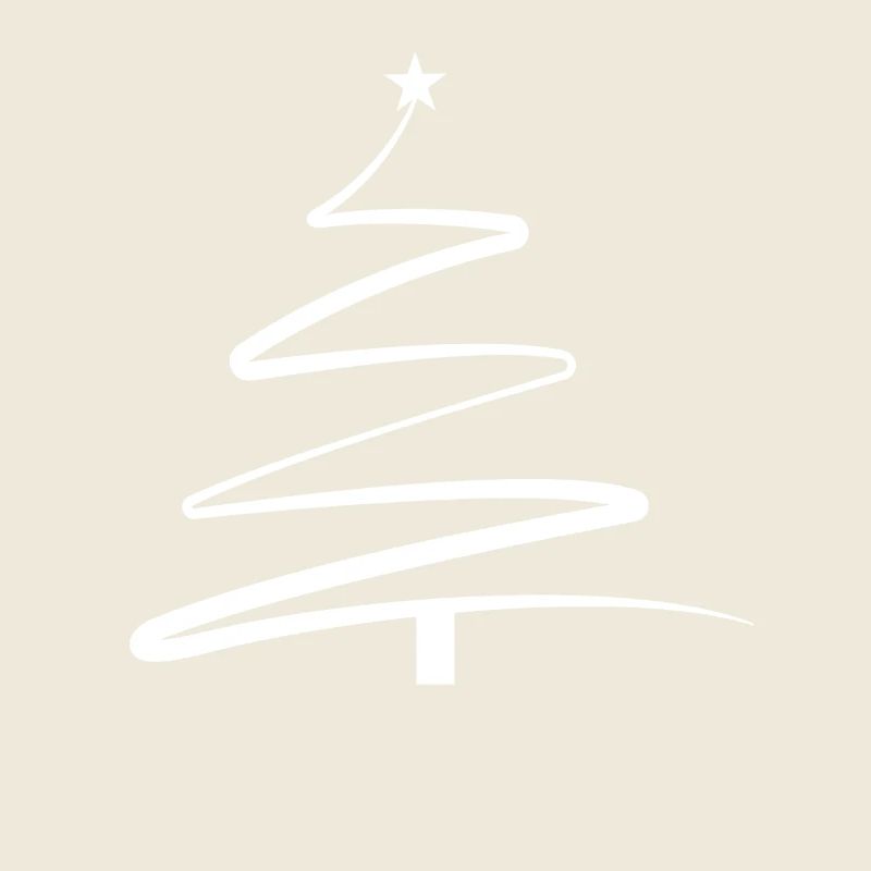 Arbre de Noël Croquis en zigzag