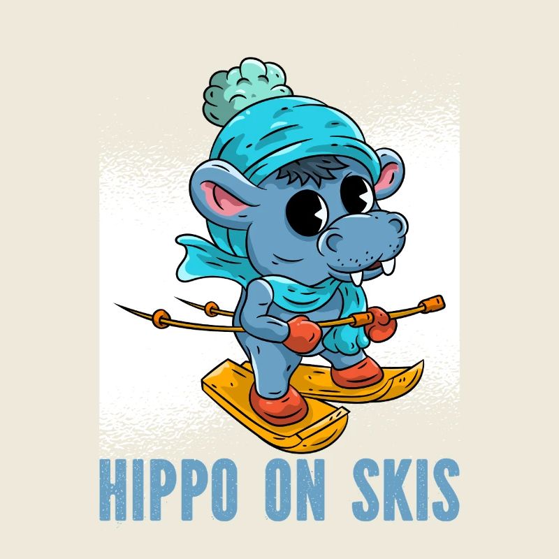 Nilpferd Ski 