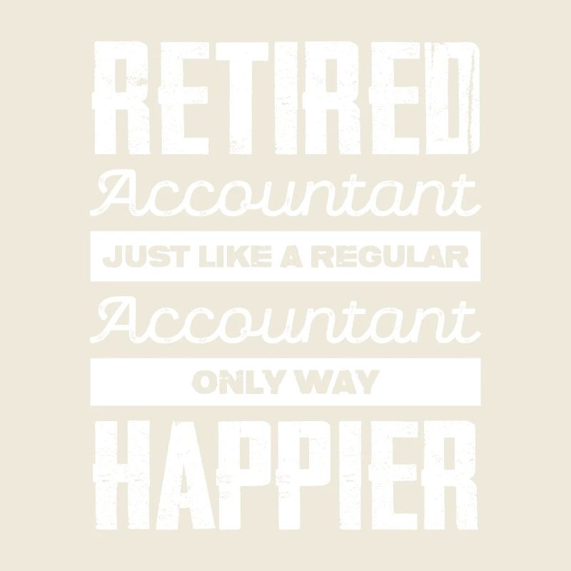 Comptable de retraite heureux