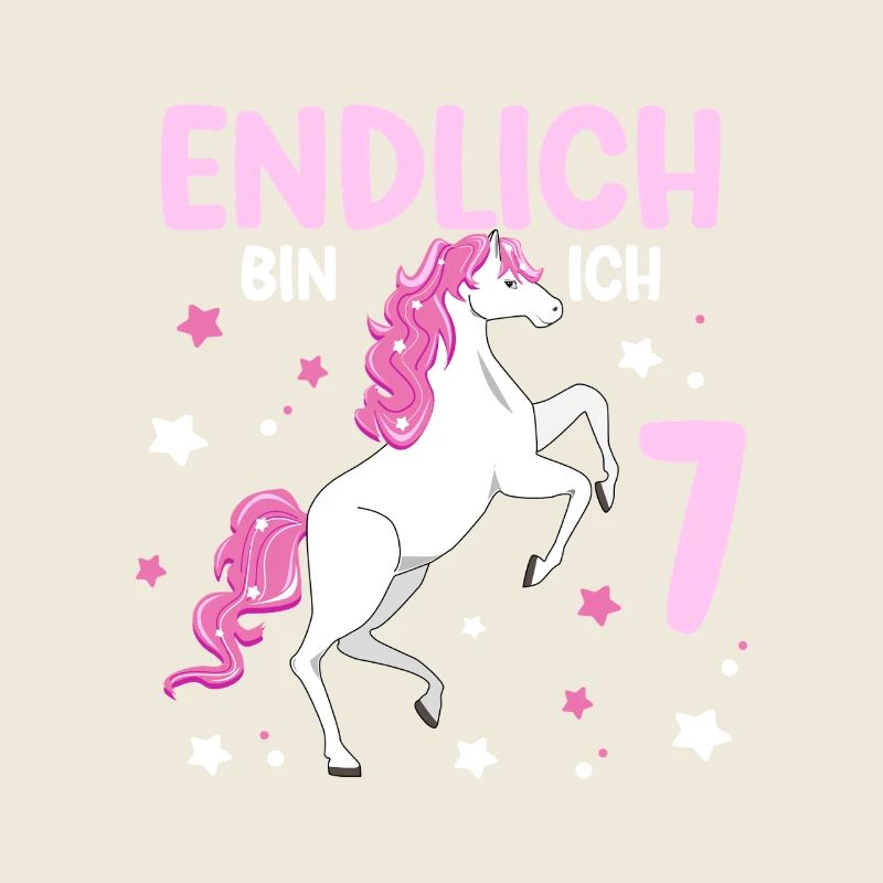 7 Jahre alt Pferd Endlich Bin Ich 7 Mädchen 7.