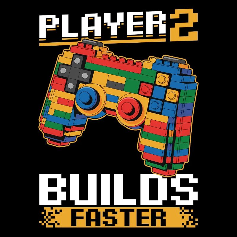 Building Blocks Gamer Gaming Brick Builder