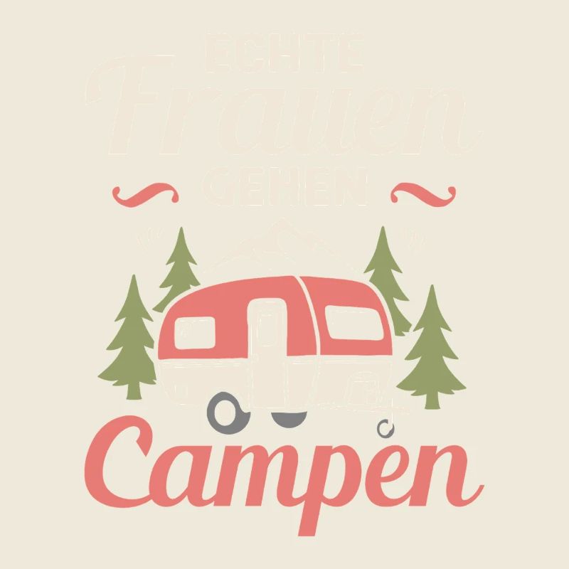 Camping Women Go Camping Camper Caravan