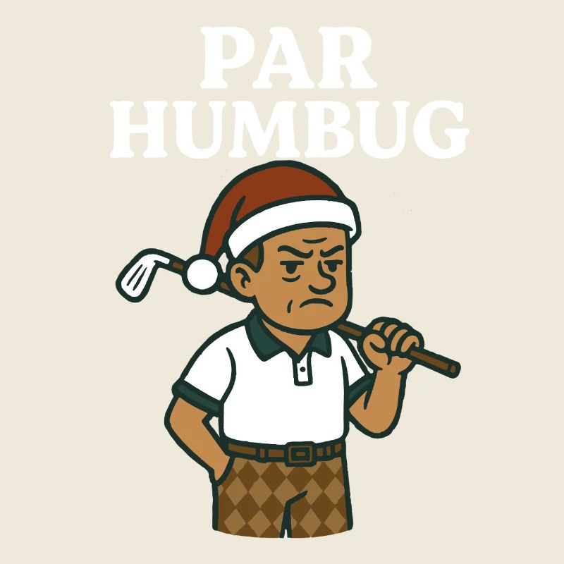 Par Humbug Funny Golf Père Noël Noël