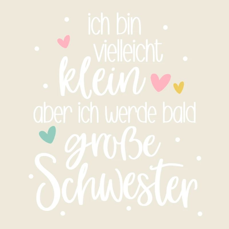 Ich bin klein aber ich werde bald große Schwester 