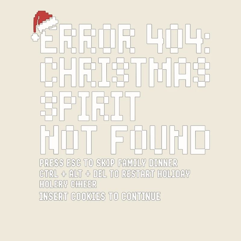 Error 404 Weihnachten – Lustiges Nerd Xmas