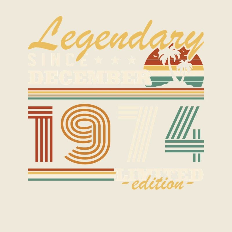 Dezember 1974 Vintage Geburtstagsgeschenk