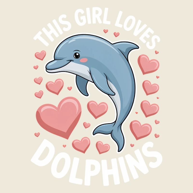 Delfin Spruch Mädchen Lustiges Delfin Geschenk