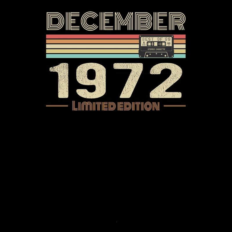 December 1972 Birthday December 1972 December