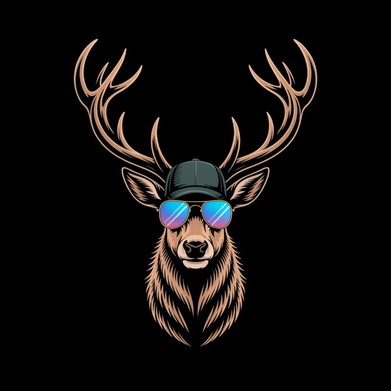 Cool deer with antlers