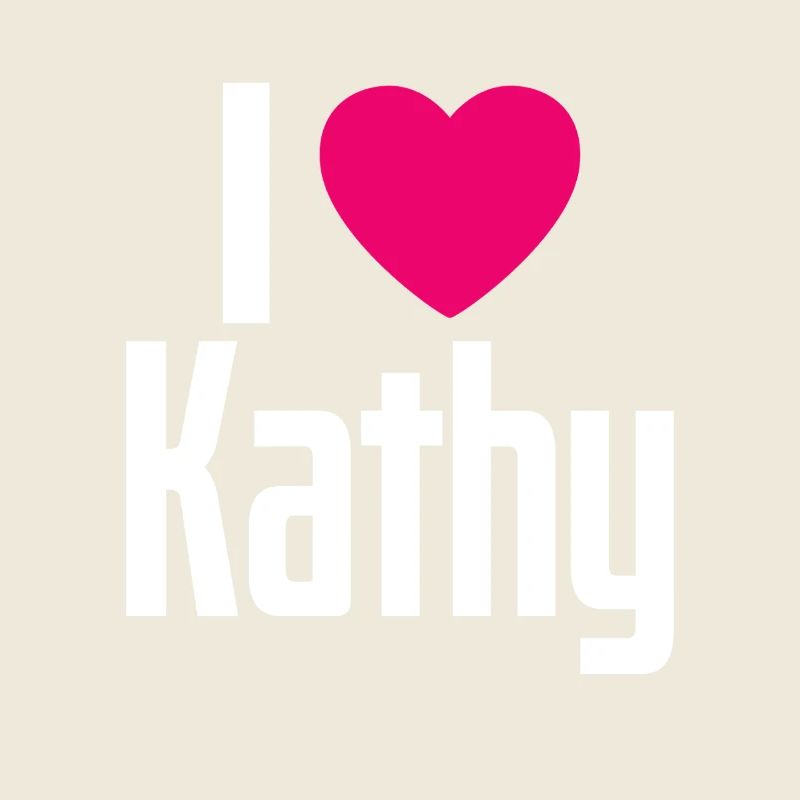 I Love Kathy Pinkes Herz Ich liebe Kathy