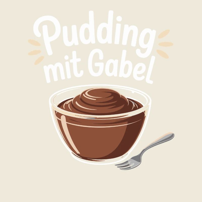 Pudding Mit Gabel
