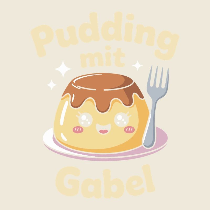 Pudding Mit Gabel