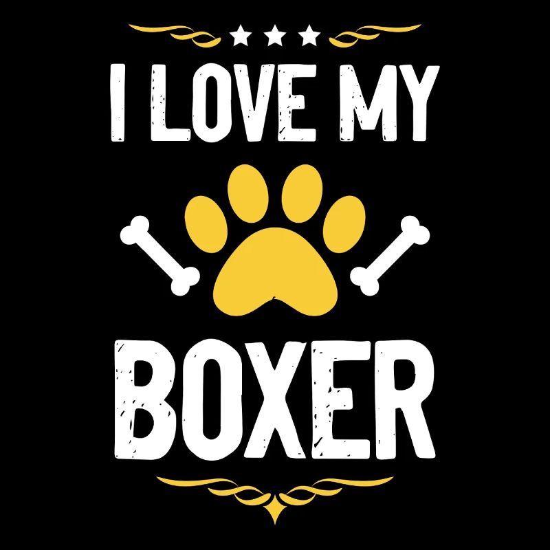 Ich liebe meinen Boxer – Pfote & Knochen