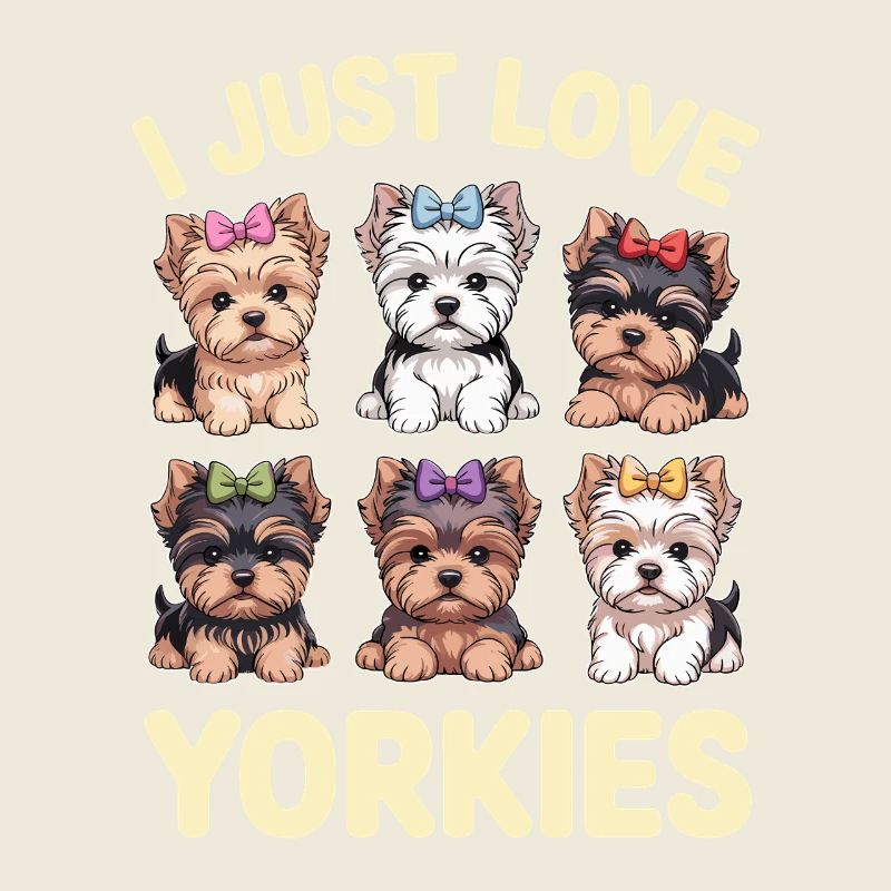 J’aime juste les chiens mignon chien illustration