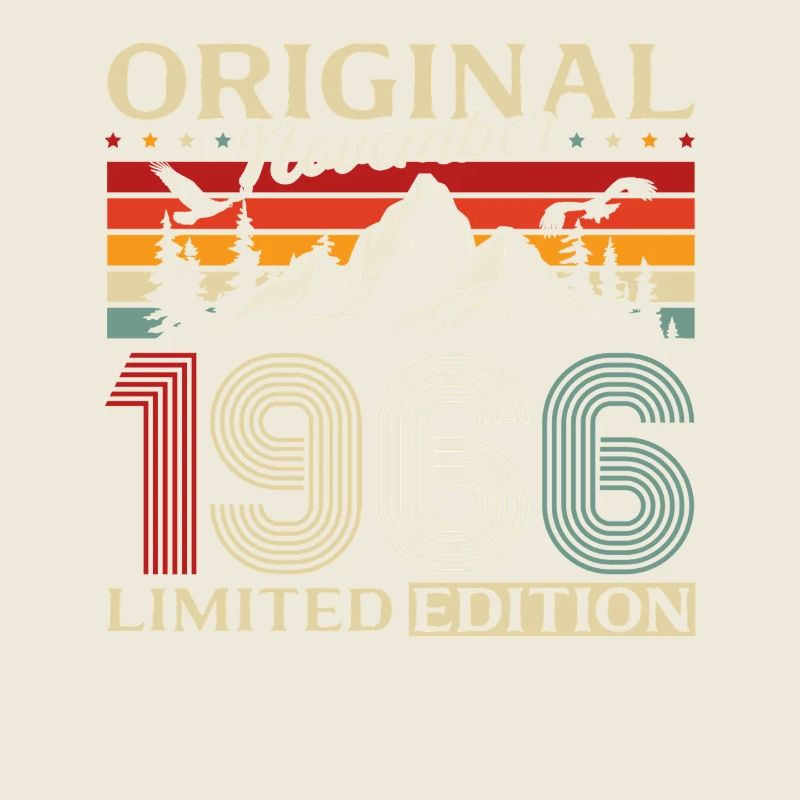 60th Birthday Original November Vintage 1966