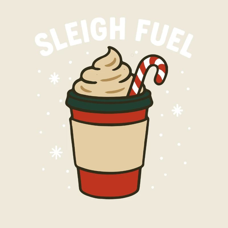 Sleigh Fuel Funny Holiday Cheer Design