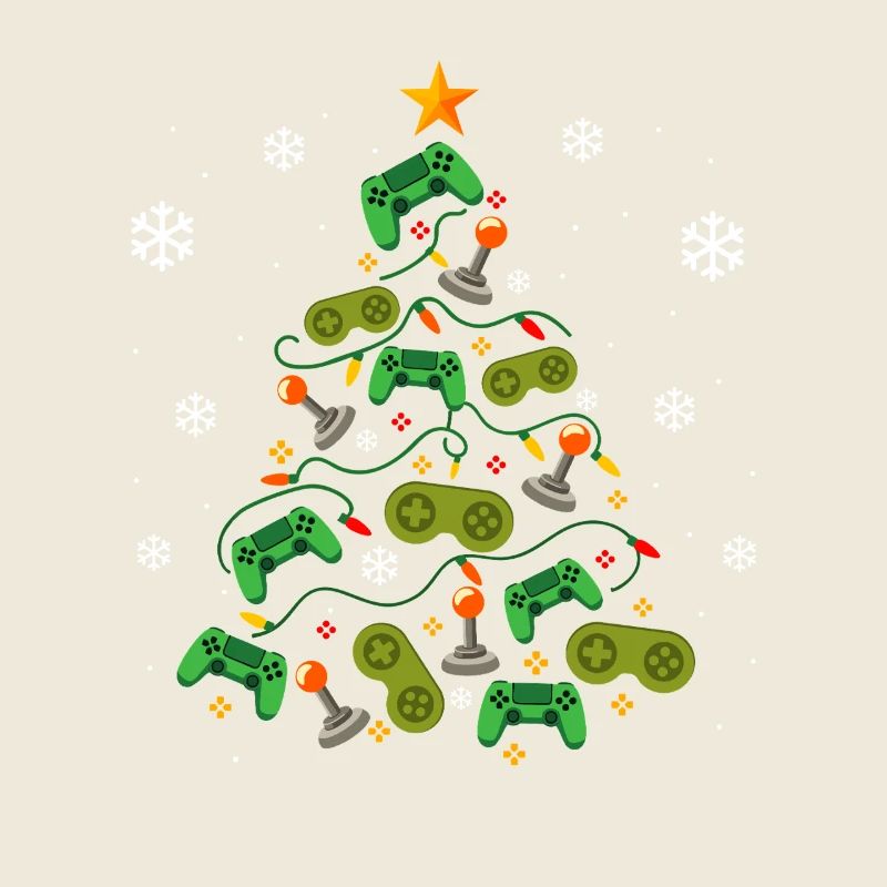 Weihnachtsbaum Controller Gaming Lover Gamer