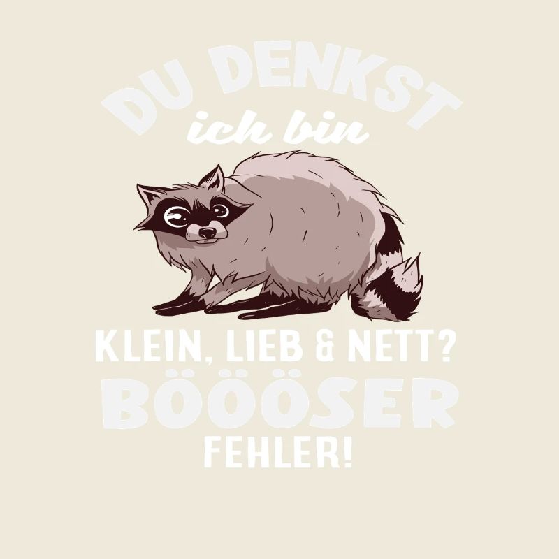 Böser Fehler Kleine Waschbär