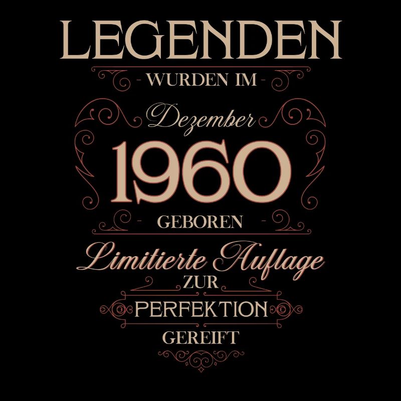 65th Birthday Legend December 1960