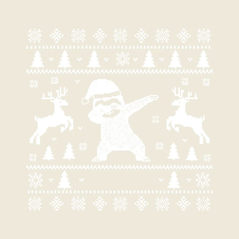 Dabbing Sloth Art de Noël