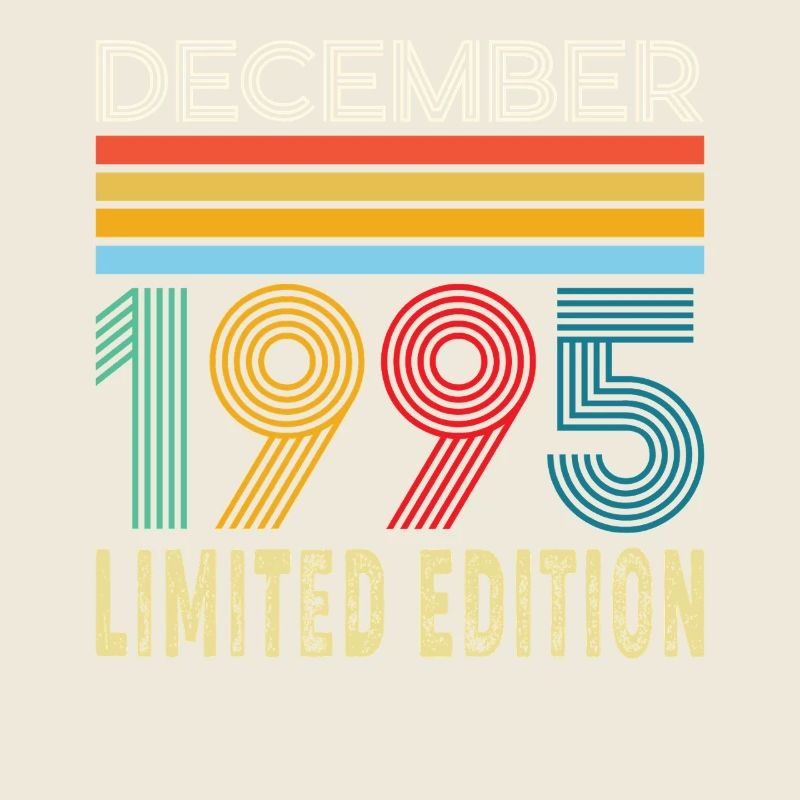 30 Years 30th Anniversary Gift Born December 1995