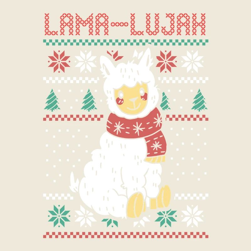 Weihnachtsmann Lama Weihnachtszeit Weihnachts