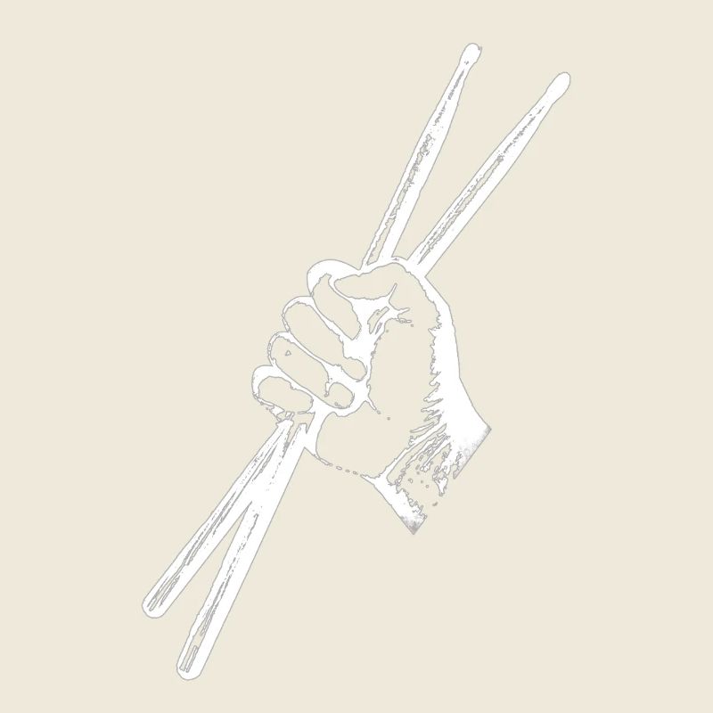 Two Drum Sticks Drum sticks in a strong hand