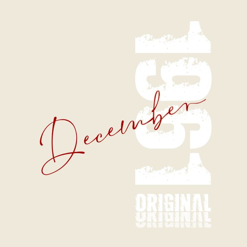 65e anniversaire Original Décembre Né en 1961